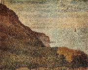 Georges Seurat The Landscape of Port en bessin painting